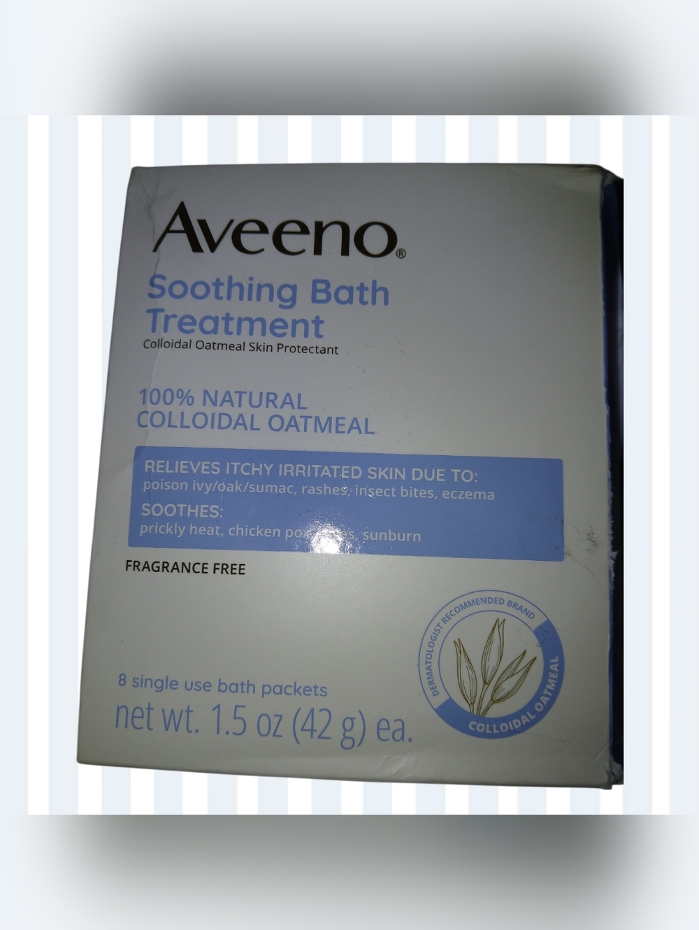 🌈 Aveeno Soothing Bath Treatment For Itchy Irritated Skin, Fragrance-Free